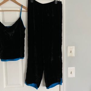 Victoria’s Secret Crushed velvet and silk PJs